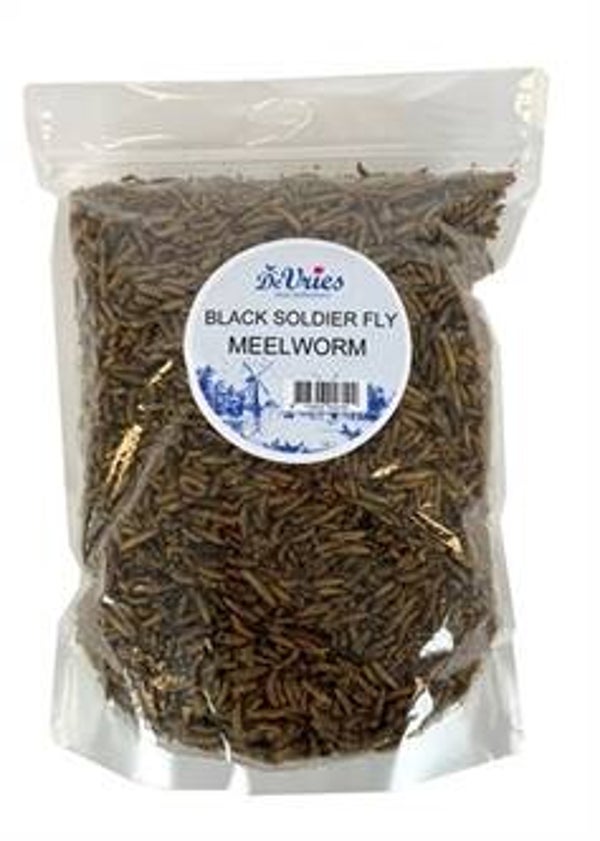 DE VRIES MEELWORM BLACK SOLDIER FLY 450 GR