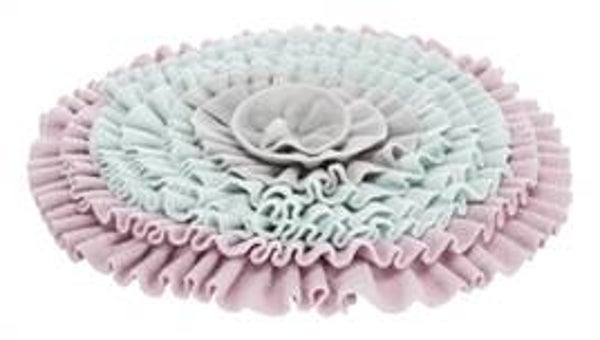 TRIXIE JUNIOR SNUFFELMAT ZACHT ROZE / MINTGROEN / GRIJS 38X38 CM