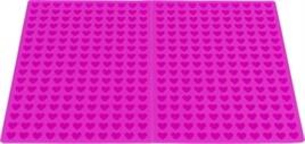 TRIXIE BAKMAT MET HARTJES VOOR HOND EN KAT SILICONE 38X28 CM