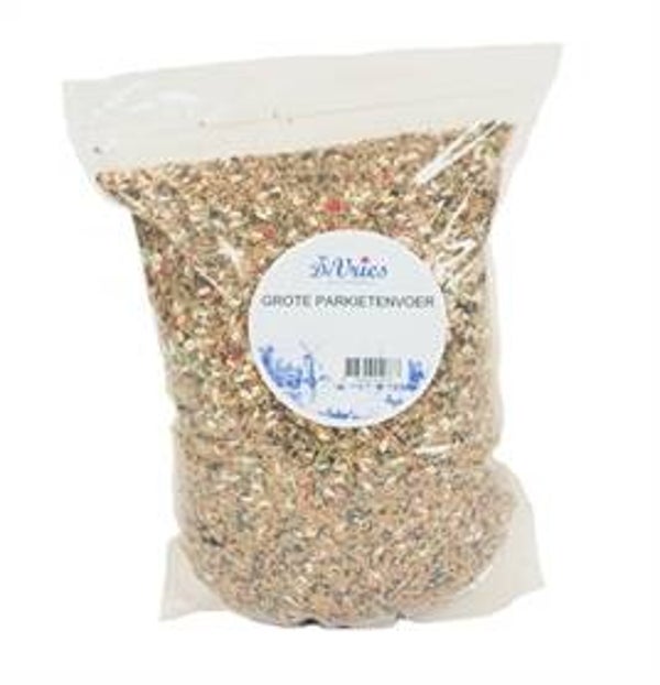 DE VRIES GROTE PARKIETENVOER 2,5 KG
