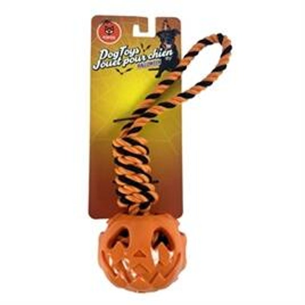 FOFOS HALLOWEEN WERPFLOSTOUW MET POMPOEN TPR 31X9,5X9,5 CM