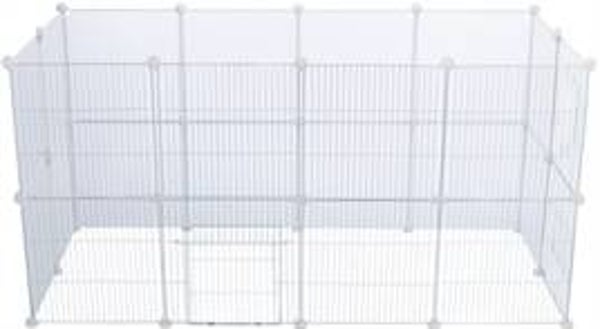 TRIXIE 4 UITBREIDINGSPANELEN VOOR 62460 METAAL WIT 35X35 CM
