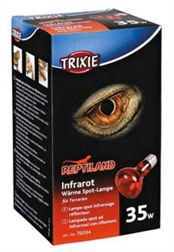 TRIXIE REPTILAND INFRAROOD WARMTELAMP 6,3X6,3X10 CM 35 WATT 3 ST
