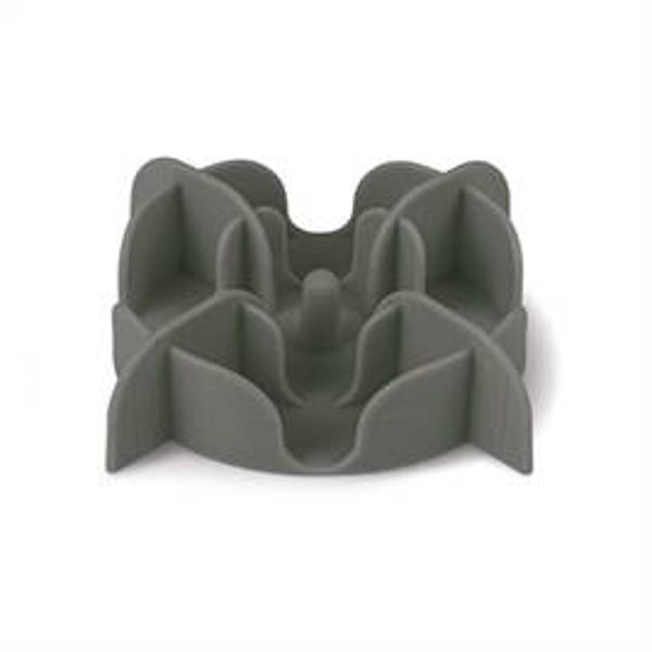 ZOLUX SLOWFEEDER / INZET STUK VOOR VOERBAK SILICONE GRIJS 13,5X13,5X3,5 CM
