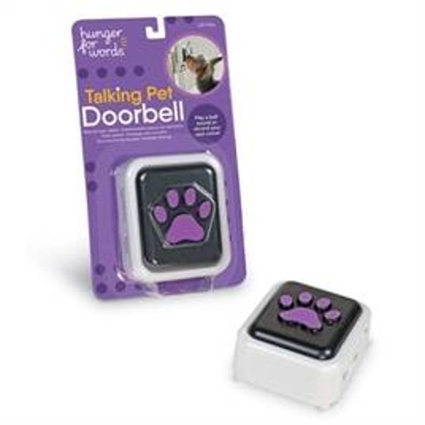 HUNGER FOR WORDS TALKING PET DOORBELL 10,2X19,1X4,1 CM