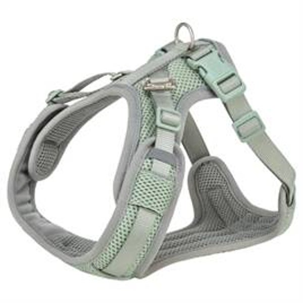 TRIXIE HONDENTUIG PREMIUM FLEXMESH BREDE BORST SALIEGROEN S-M 48-69X2 CM