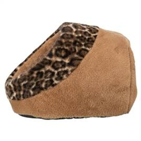 TRIXIE KATTENMAND IGLO LEO SOFT PLUCHE BRUIN / PANTERPRINT 35X41X26 CM