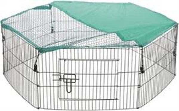 TRIXIE NATURA KNAAGDIERREN MET BESCHERMNET DIA 120 CM 58X38 CM
