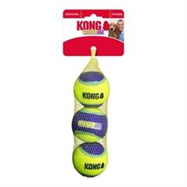 KONG CRUNCHAIR TENNISBALLEN 6,5X6,5X6,5 CM 3 ST