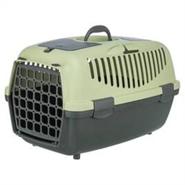 TRIXIE VERVOERSBOX CAPRI 2 DONKERGRIJS / PASTELGROEN 37X55X34 CM