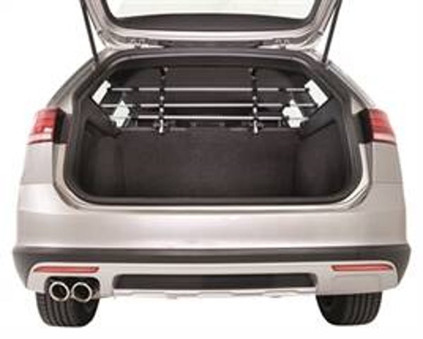 TRIXIE HONDENREK AUTO ZILVER / ZWART 96-163X34-48 CM