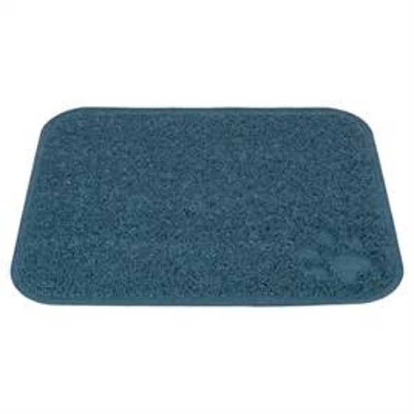 TRIXIE SCHOONLOOPMAT VOOR KATTENBAKKEN PVC BLAUW 45X37 CM