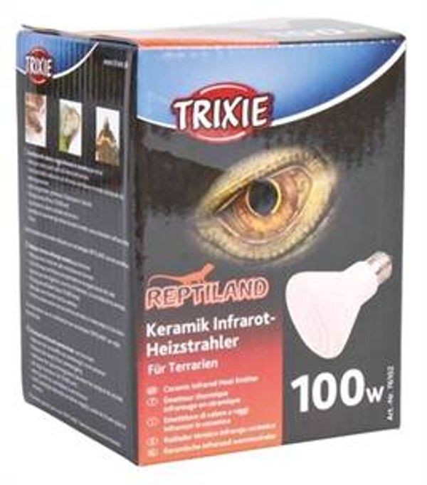 TRIXIE REPTILAND KERAMISCHE INFRAROOD WARMTESTRALER 7,5X7,5X10 CM 100 WATT