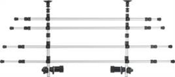 TRIXIE AUTOREK ZILVER / ZWART 105-172X46-60 CM