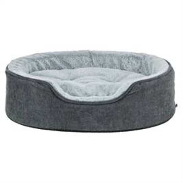 TRIXIE VITAL HONDENMAND LINO SOFT OVAAL GRIJS / LICHTGRIJS 110X92CM