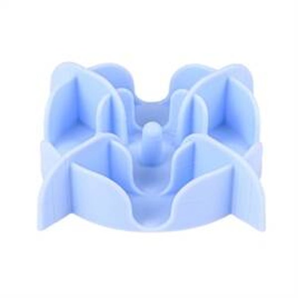 ZOLUX SLOWFEEDER / INZET STUK VOOR VOERBAK SILICONE BLAUW 17,5X17,5X4,5 CM
