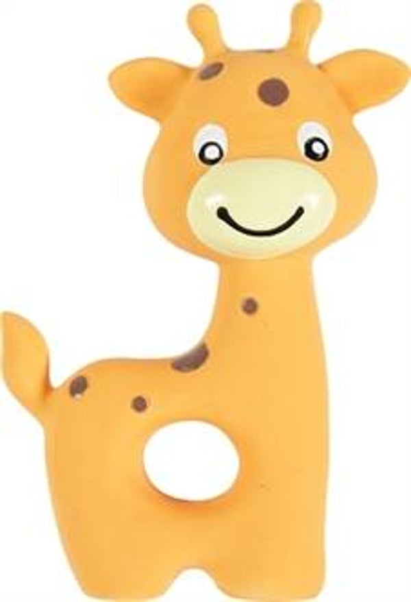 ZOLUX PUPPYSPEELGOED LATEX GIRAFFE ORANJE 7,5X3,5X10 CM
