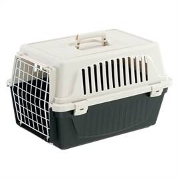 FERPLAST ATLAS 10 VERVOERSBOX WIT / ANTRACIET 48X32,5X29 CM