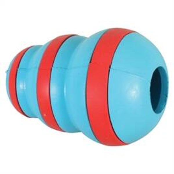 ZOLUX TREAT CONE RUBBER LICHTBLAUW / ROOD 7X7X10 CM