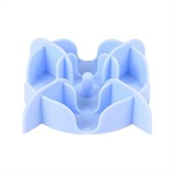 ZOLUX SLOWFEEDER / INZET STUK VOOR VOERBAK SILICONE BLAUW 13,5X13,5X3,5 CM