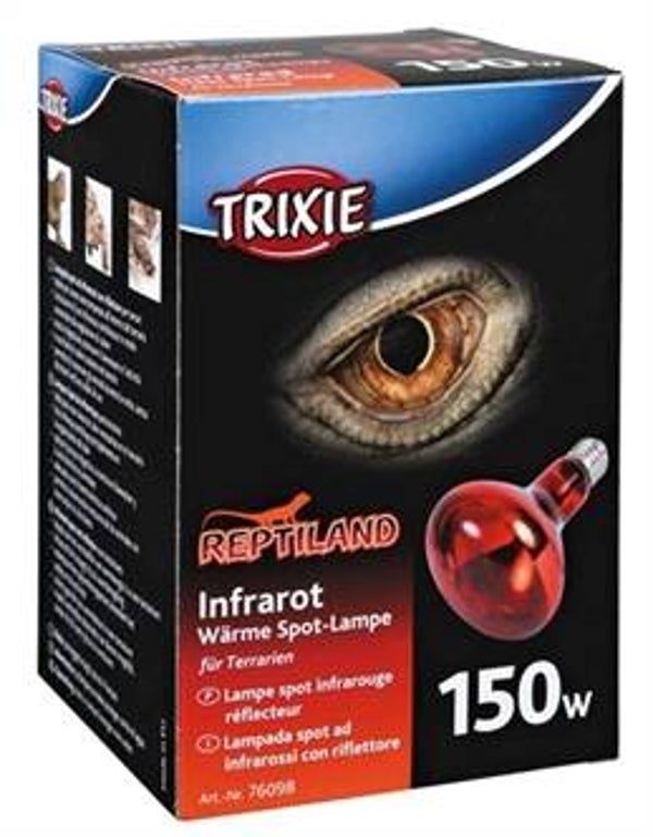TRIXIE REPTILAND WARMTELAMP INFRAROOD 150 WATT 9,5X9,5X13 CM 3ST
