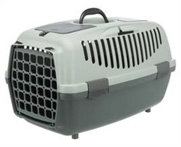 TRIXIE BE ECO VERVOERSBOX CAPRI ANTRACIET / GRIJS-GROEN 61X40X38 CM