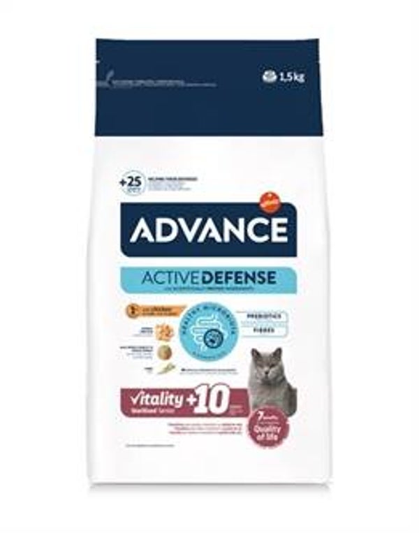 ADVANCE CAT STERILIZED SENSITIVE SENIOR 10 + 1,5 KG