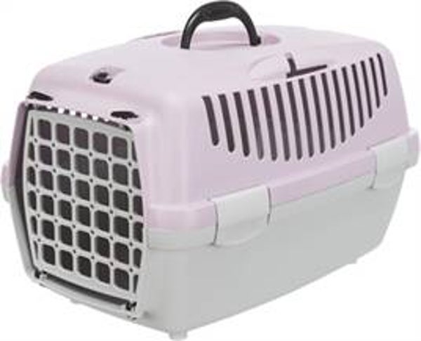 TRIXIE VERVOERSBOX CAPRI 1 LICHTGRIJS / LILA 48X32X31 CM