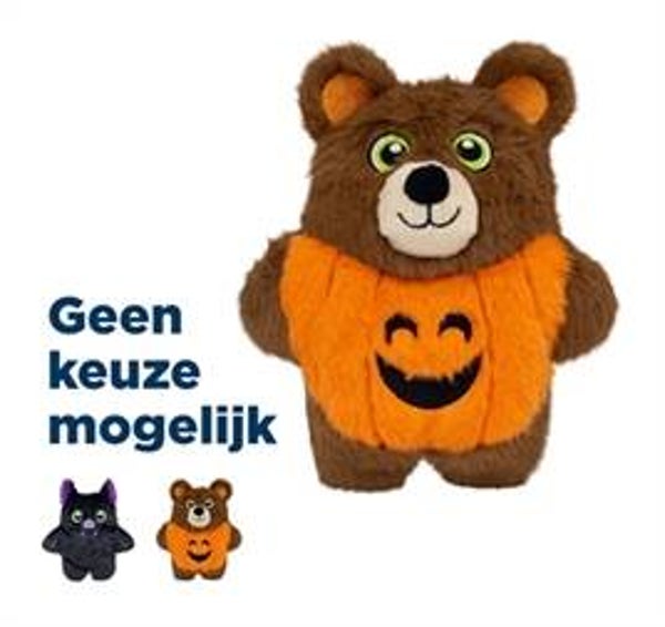KONG HALLOWEEN SNUZZLES VLEERMUIS OF BEER ASSORTI 21,5X19X10 CM
