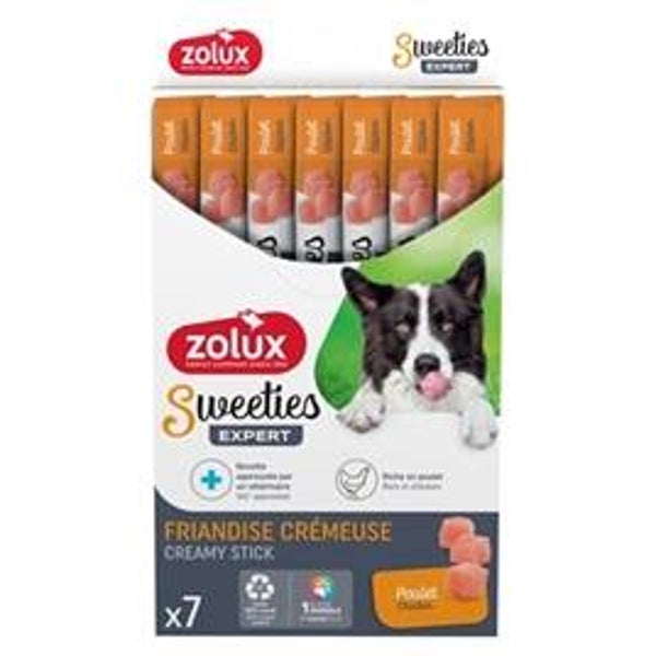 ZOLUX SWEETIES EXPERT CREAMY STICKS KIP 7X14 GR