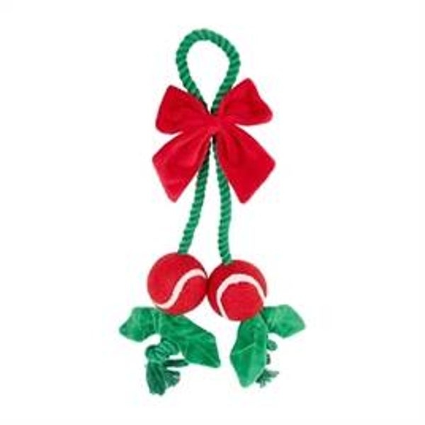 ROSEWOOD HOLLY JOLLY FLOSTOUW MET TWEE TENNISBALLEN 34X23X7 CM