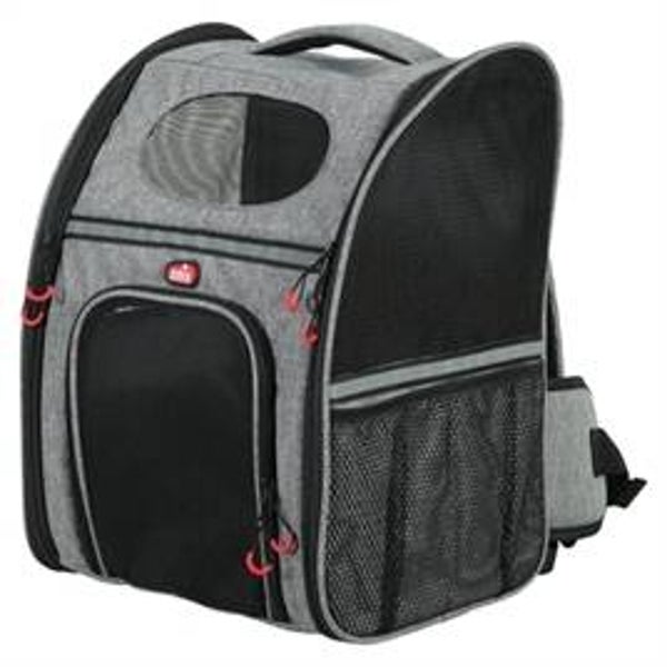 ZOLUX KATTENTAS RUGTAS MAXIMAAL 8 KG GRIJS / ZWART 30X25,5X42 CM