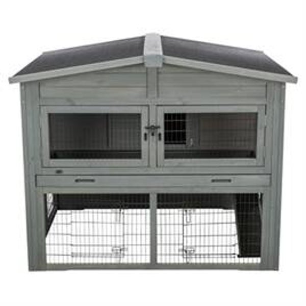 TRIXIE KNAAGDIERHOK XL 2 VERDIEPINGEN GRIJS 135X112X115 CM
