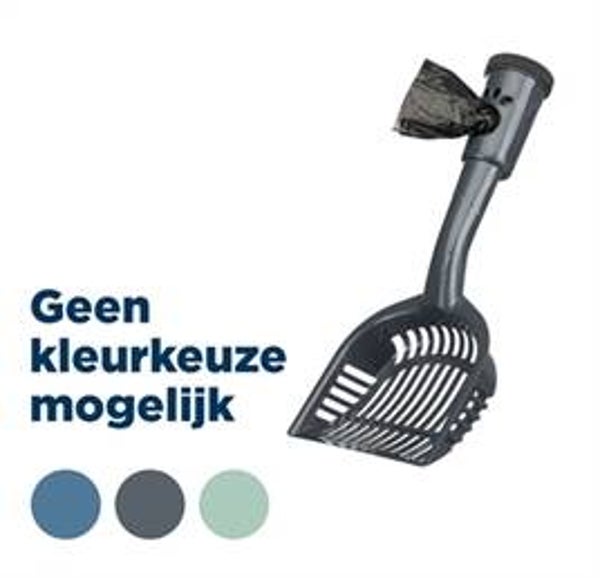 TRIXIE KATTENBAKSCHEP MET POEPZAKJES ASSORTI 38 CM 4 ST