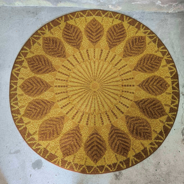 Tapis rond vintage des années 70 style Desso
