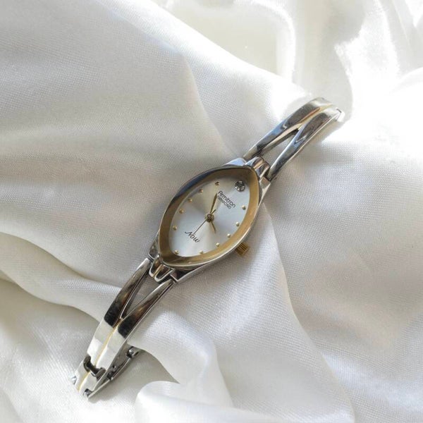 armitron 7.75” ticking two toned watch