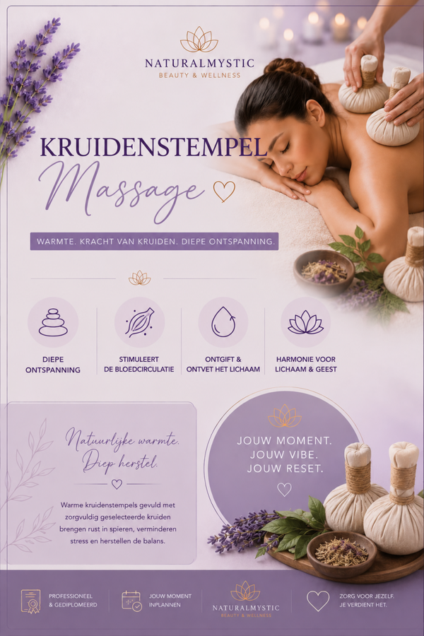 Kruidenstempel massage