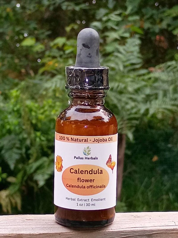 Calendula Oil, Jojoba Oil, 1oz