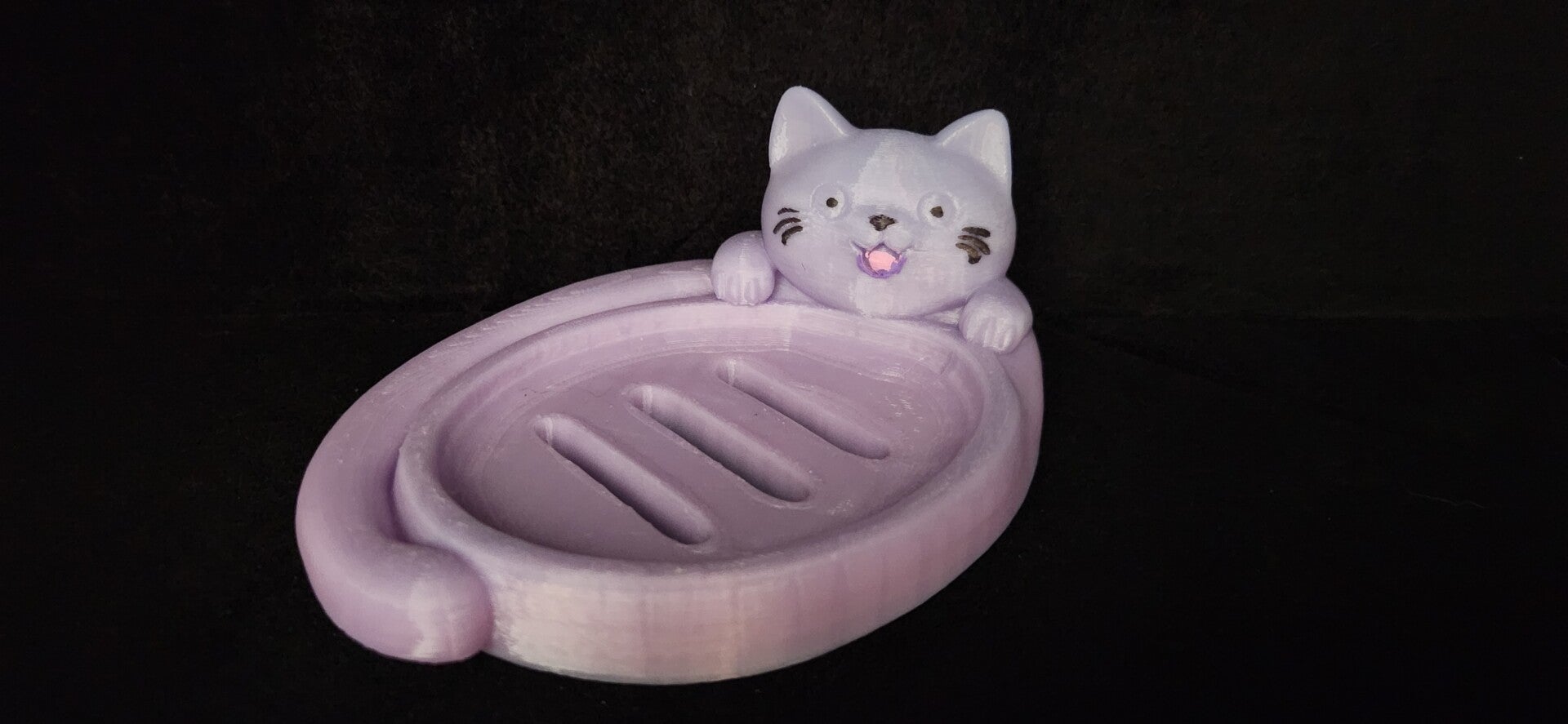 Cat soap dish