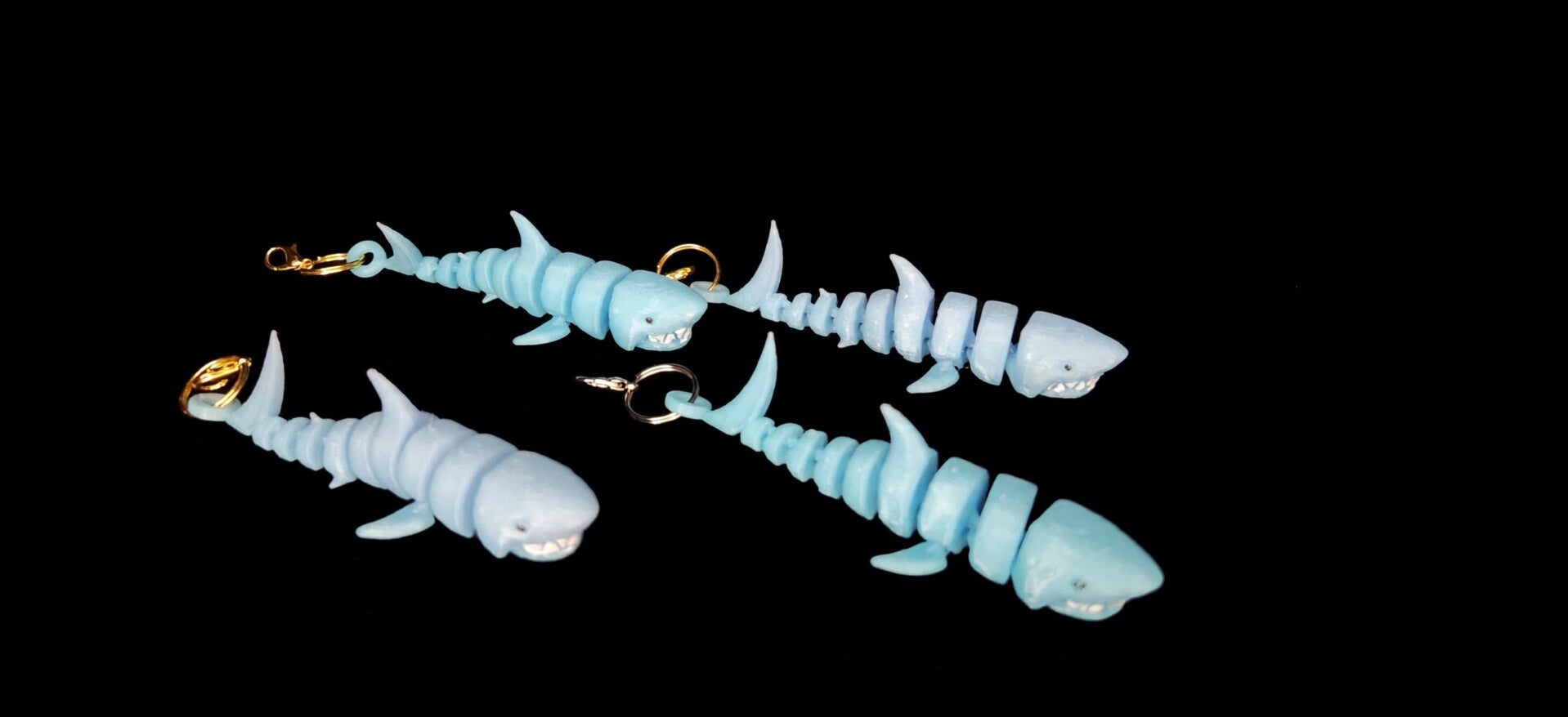 Flexi sharks' key chain