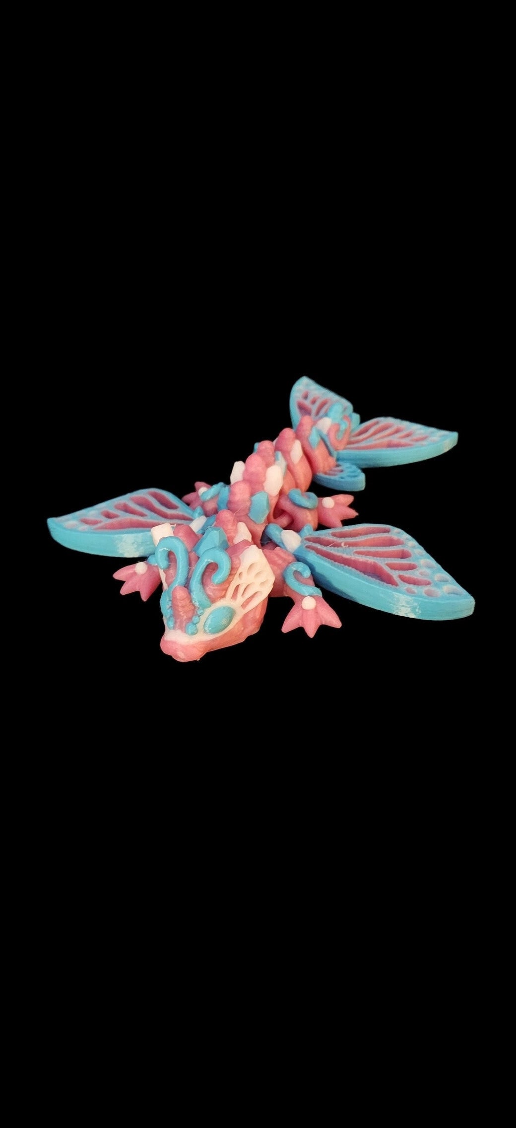 3D Printed Butterfly Dragon - 6 Inch