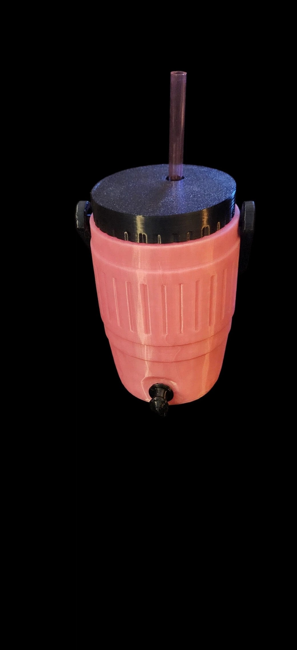 3D Printed 12 Ounce Can Koozie Cooler with Reusable Straw