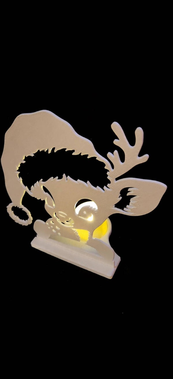 3D Printed Reindeer Tea Light Display