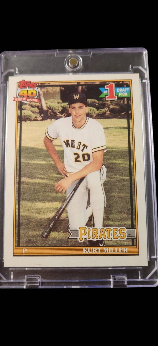 1991 Topps Kurt Miller baseball card