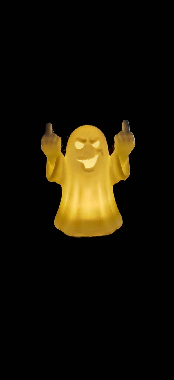 3D Printed Middle Finger Ghost Tea Light Holder