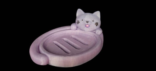 Cat soap dish