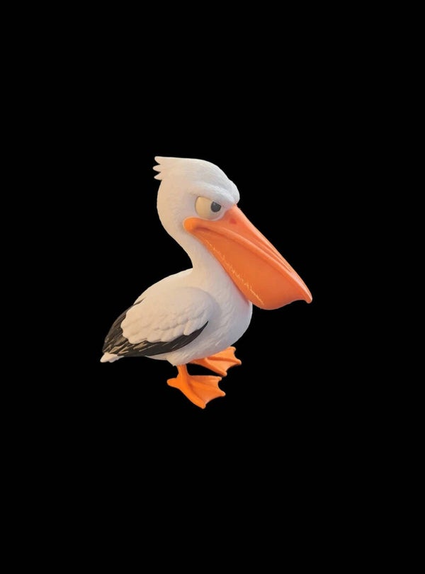 3d printed Angry Pelican
