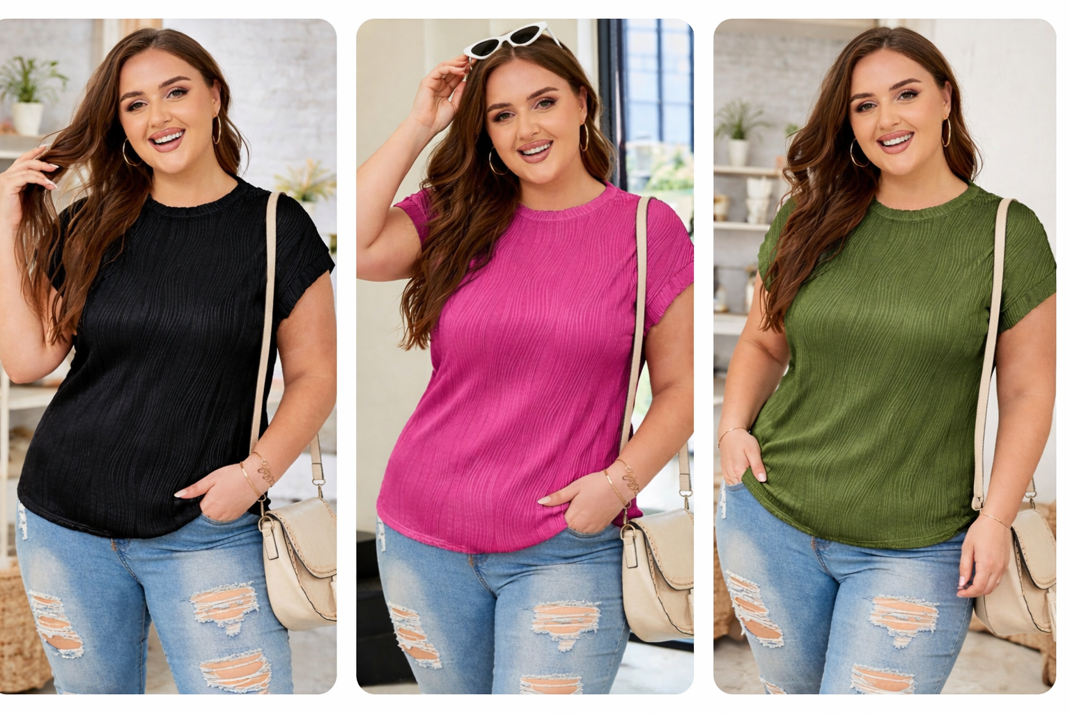 The Beautifully You Textured Tee