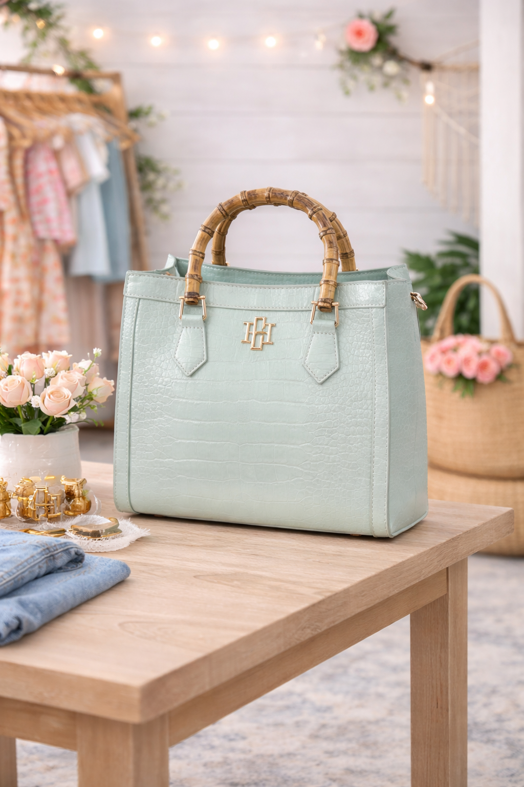 Caroline Hill Kennedy Tote — Mint