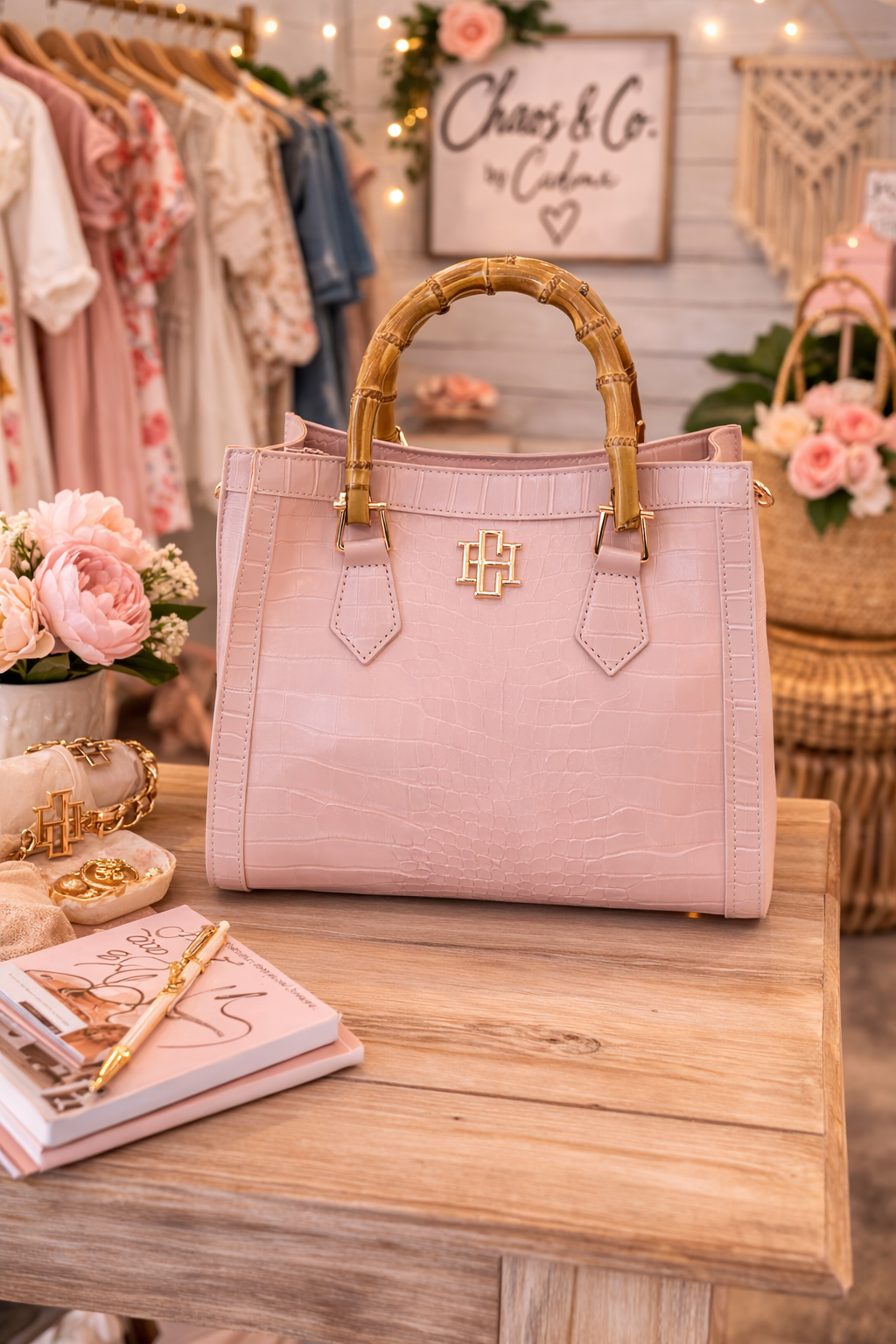 Caroline Hill Kennedy Tote — Blush